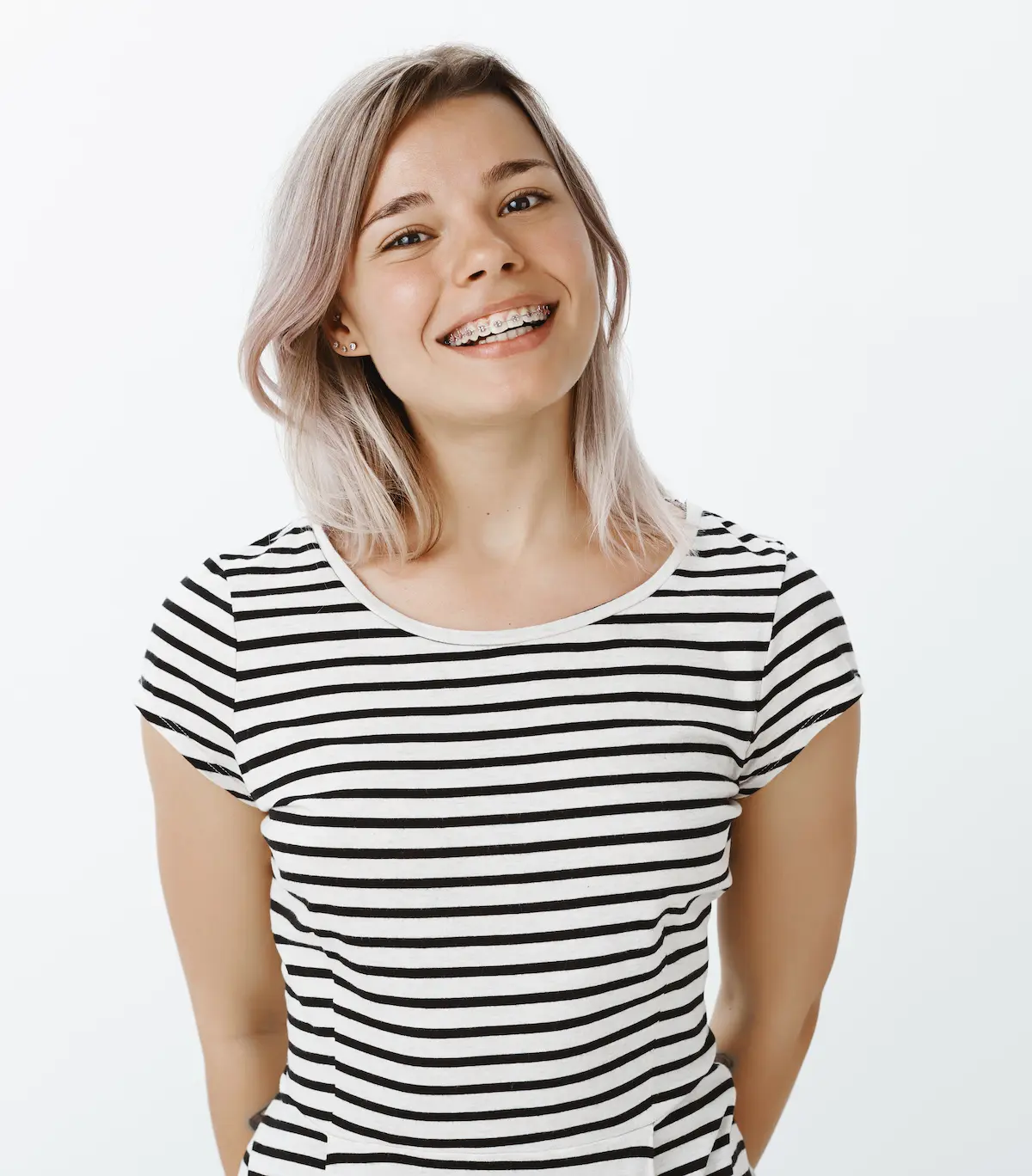 Girl with braces